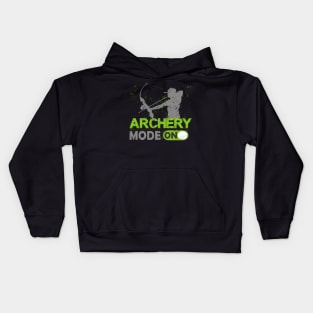 Archery Mode on Archer Gifts Kids Hoodie